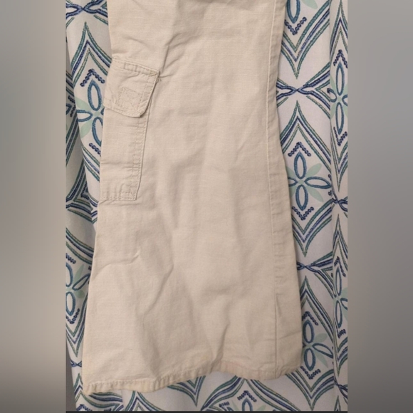 Mudd vintage 90s size 1 Juniors khaki light beige bell-bottom flare - Picture 5 of 6